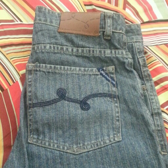 LRG 80's Style Striped Jeans~Unisex - Picture 3 of 5